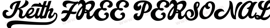 Keith_FREE PERSONAL USE字体转换